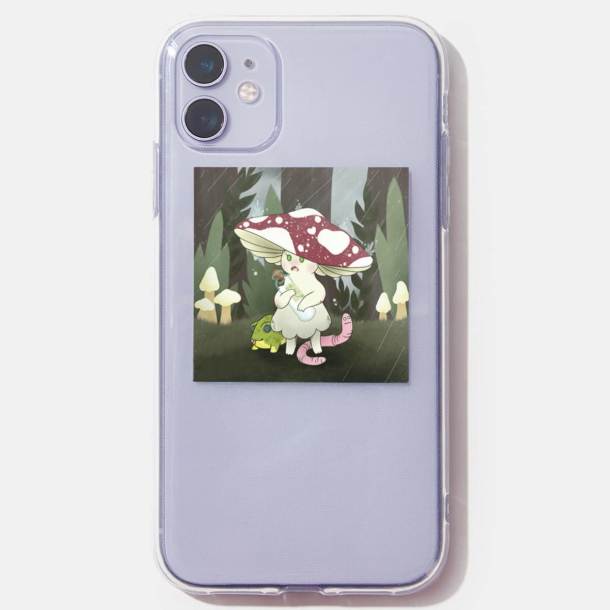 

ROMWE X Hailey.wentworth Cartoon Pattern Phone Case, Multicolor