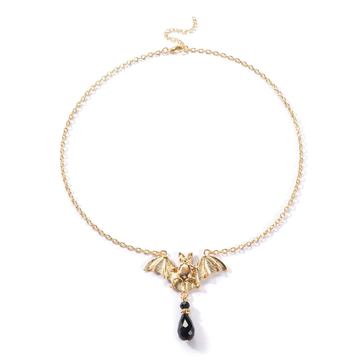 

Bat Pendant Necklace, Gold