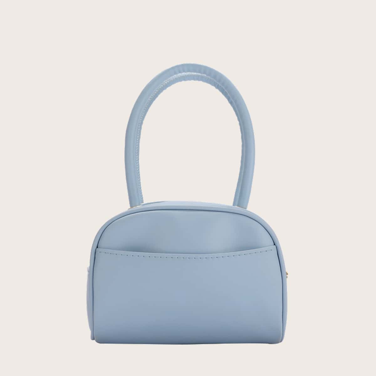 

Solid Satchel Bag, Baby blue