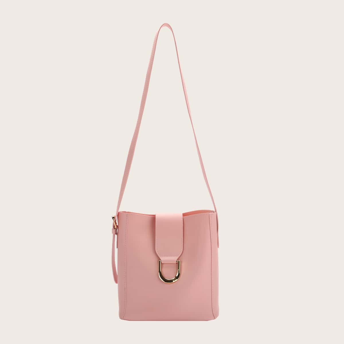 

Solid Bucket Bag, Baby pink