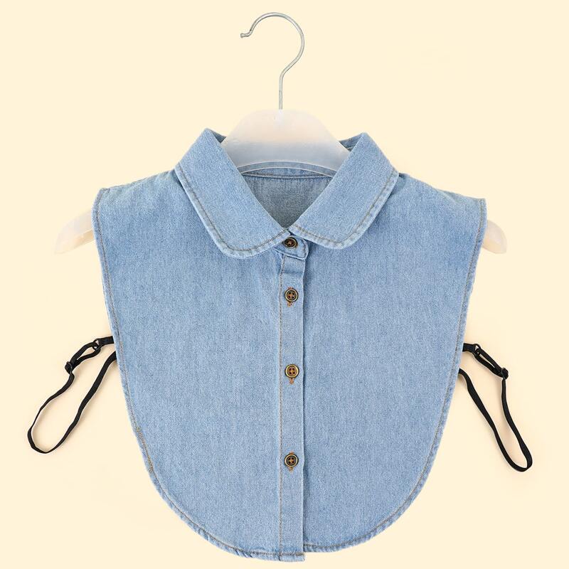 

Solid Dickey Collar, Blue