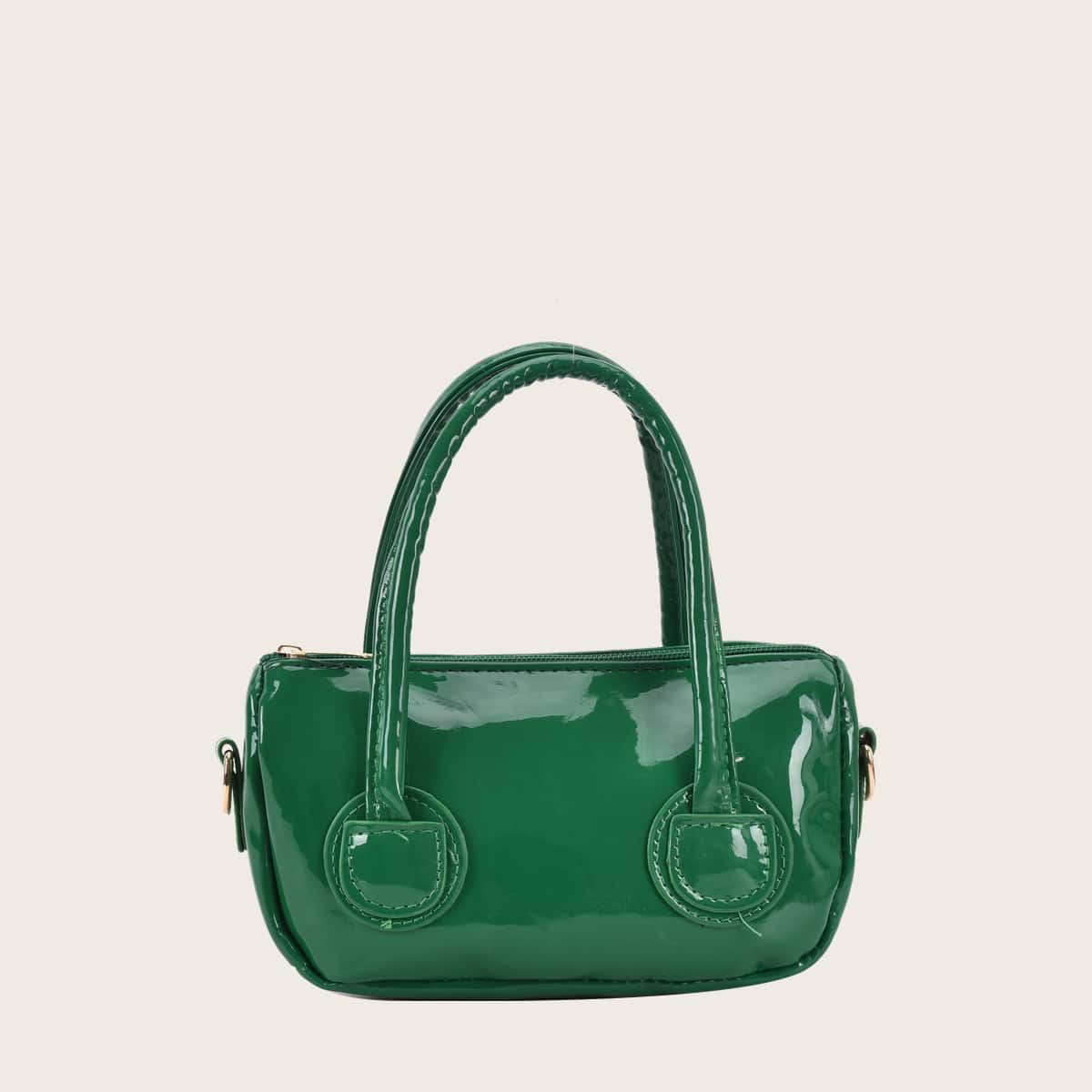 

Solid Satchel Bag, Green
