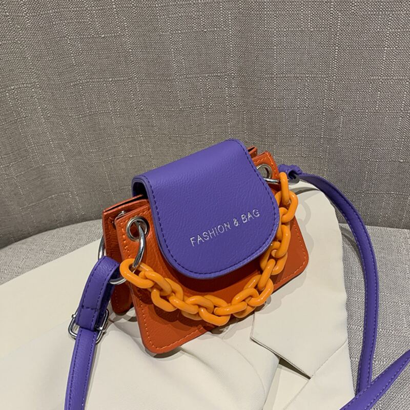 

Colorblock Mini Satchel Bag, Multicolor