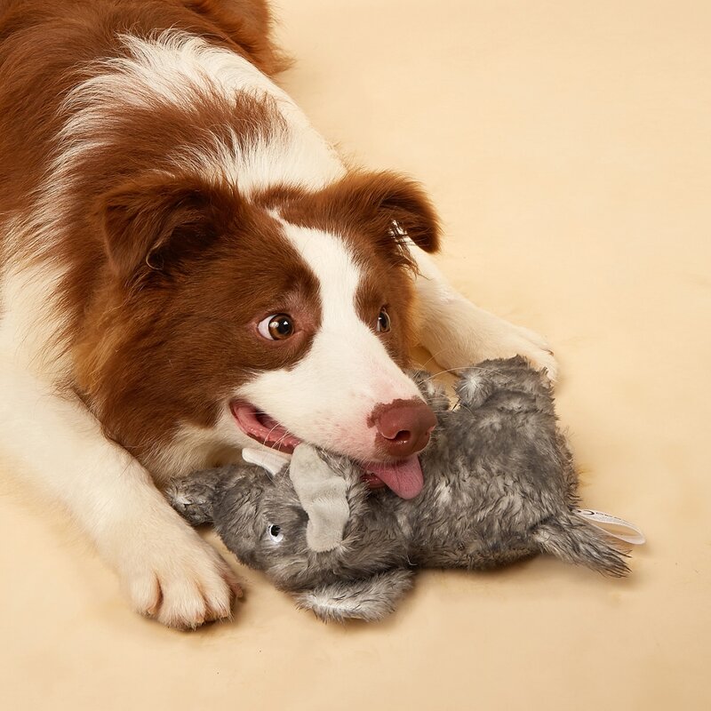 

1pc Pet Plush Toy Elephant, Grey