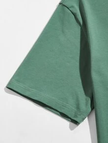 Manfinity Men Coconut Tree Print Tee - Green - View 4