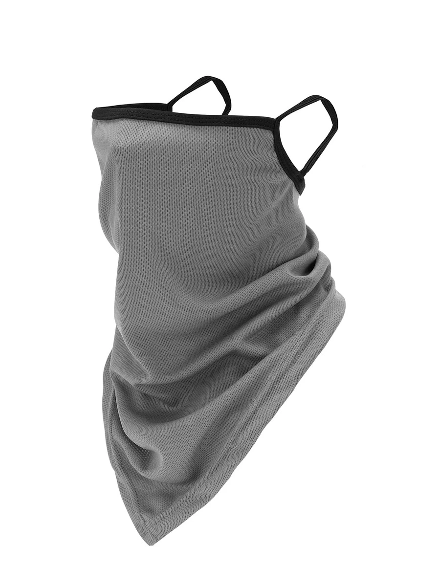 Sun Protective Anti UV Tassel Decor Scarf - Dark Grey - View 1