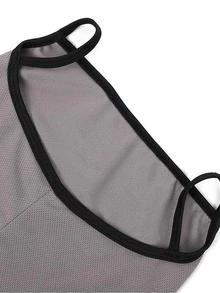 Sun Protective Anti UV Tassel Decor Scarf - Dark Grey - View 3