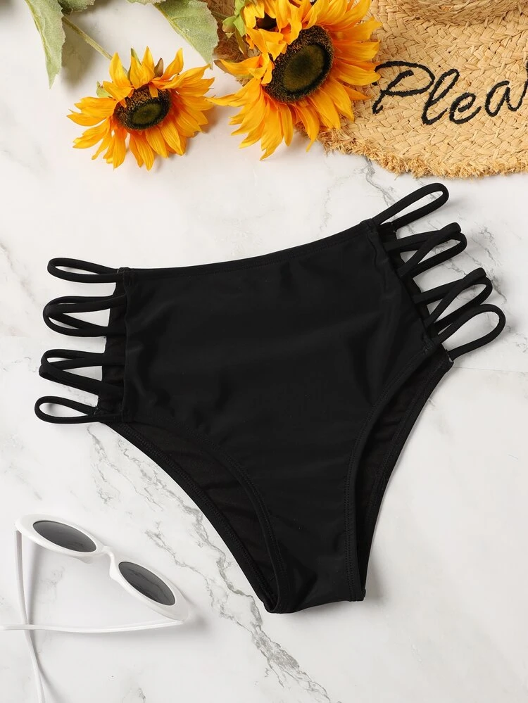 Summer Beach Cut-Out High Waisted Bikini Panty