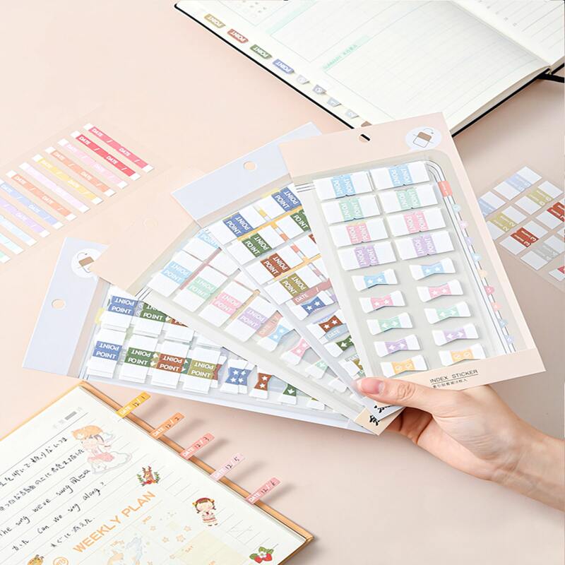 

1pc Index Random Sticky Note, Multicolor