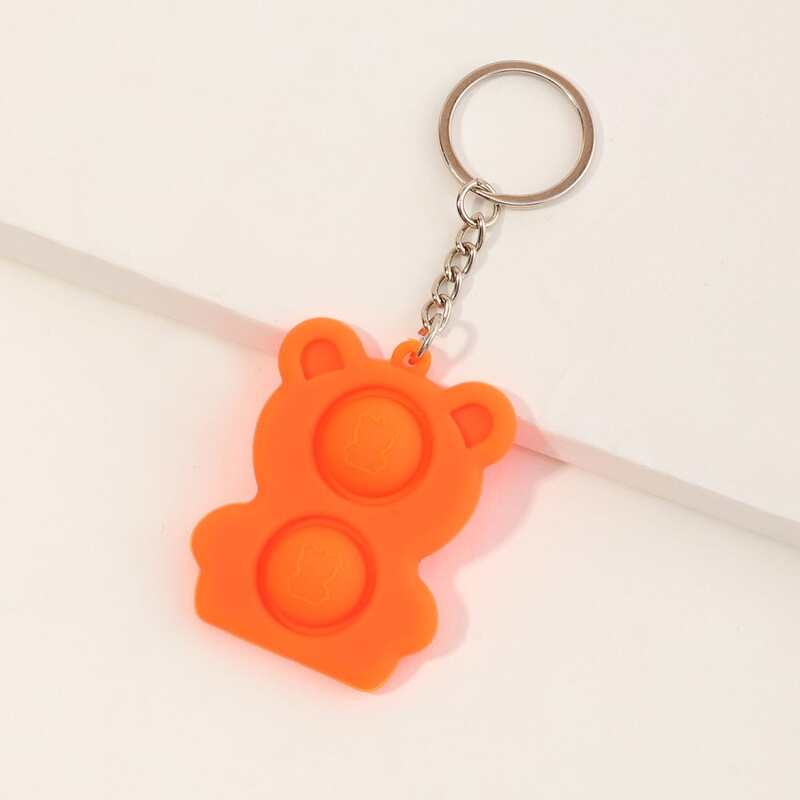 

Creative Stress Relief Keychain, Orange