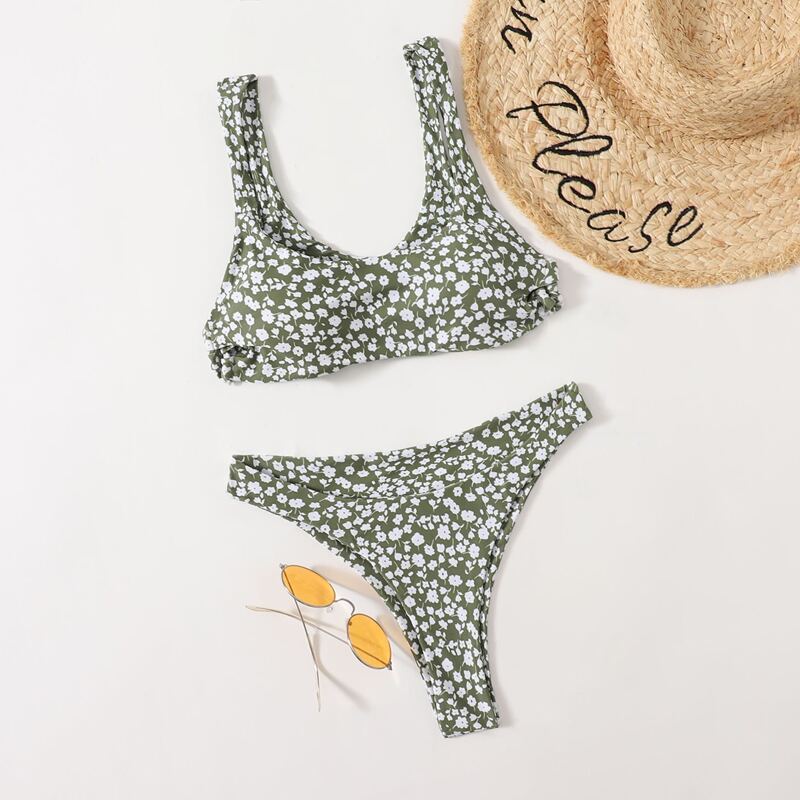

Ditsy Floral Bikini Swimsuit, Multicolor