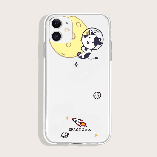 

Cartoon Graphic Phone Case, Multicolor