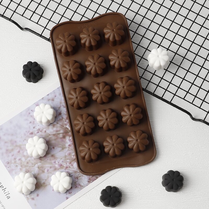 

1pc Silicone Chocolate Mold, Coffee brown