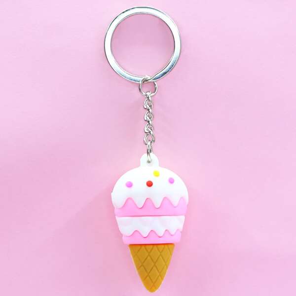 

Ice Cream Design Keychain, Multicolor