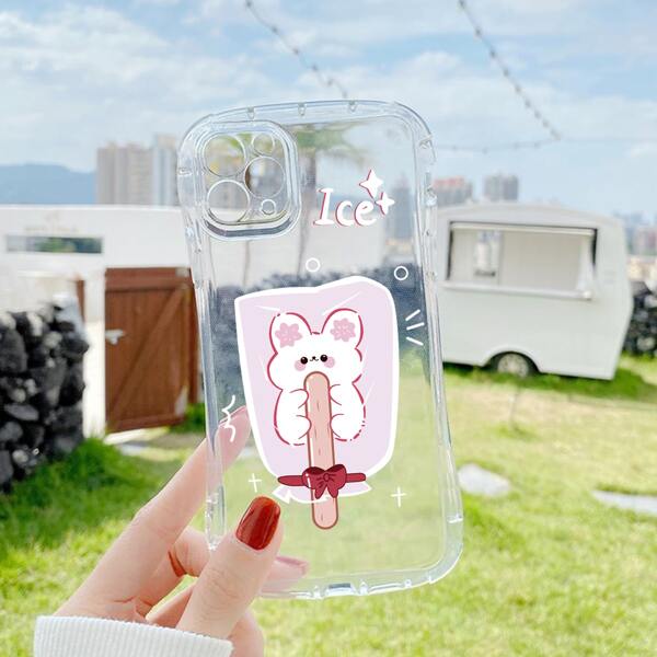 

Cartoon Graphic Clear Phone Case
