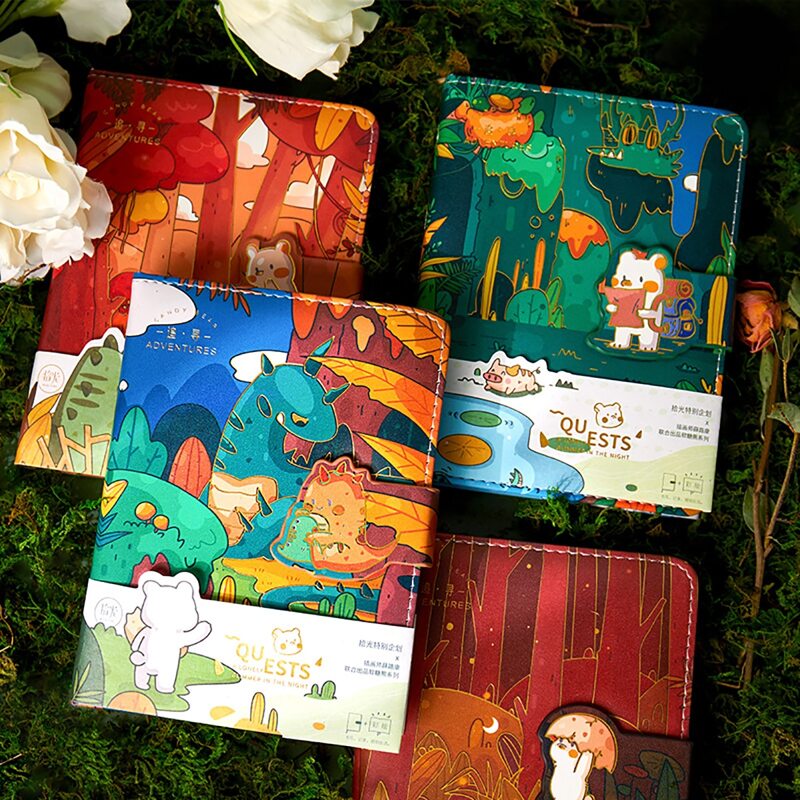 

1pc Cartoon Graphic Random Notebook, Multicolor