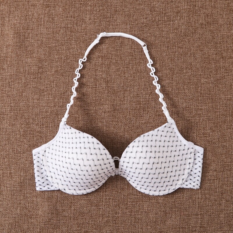 

All Over Print Bra, White