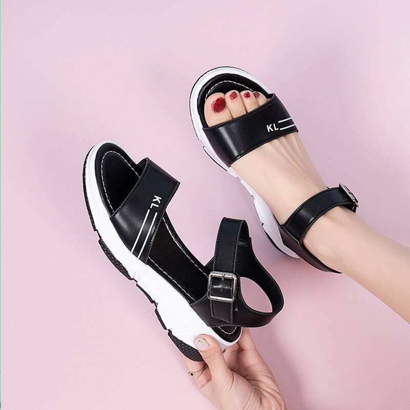 

Ankle Strap Sport Sandals, Black