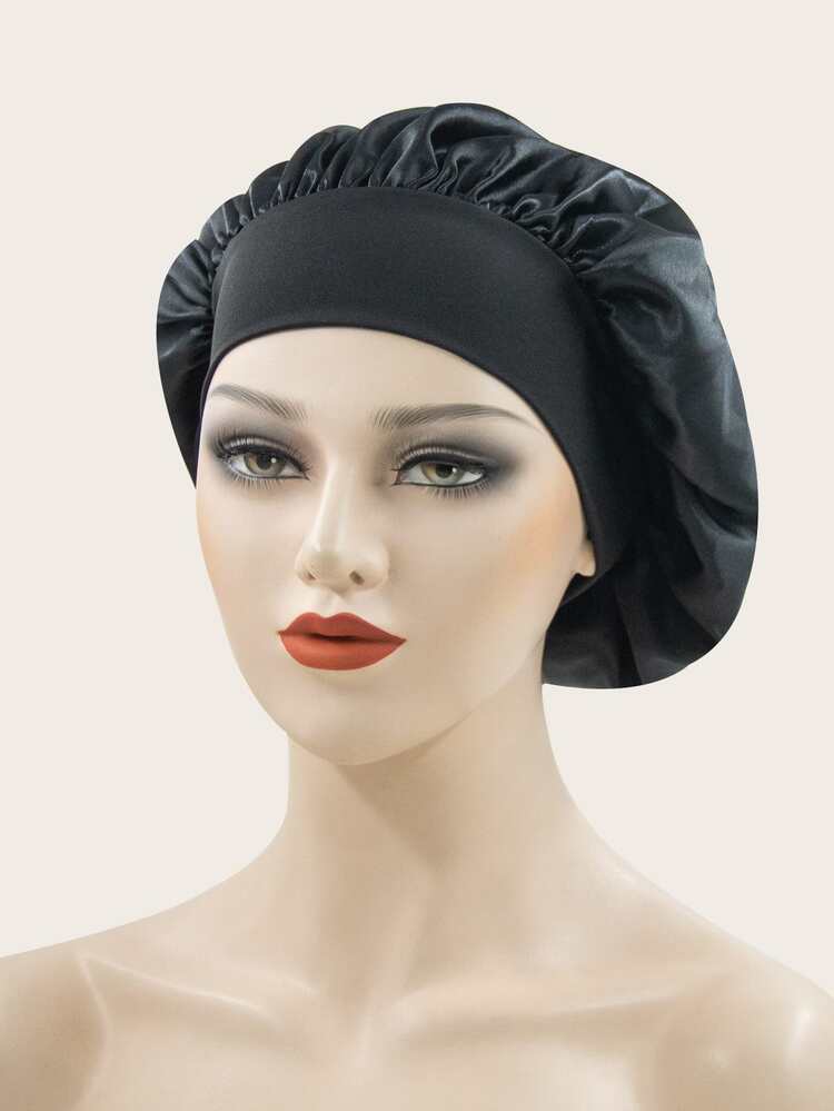 2pcs Solid Hair Bonnet - Multicolor - View 10