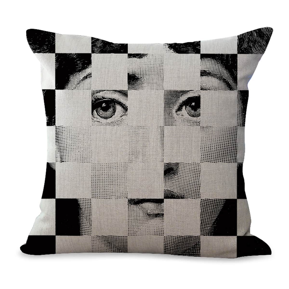 

Figure Graphic Cushion Cover Without Filler, Multicolor