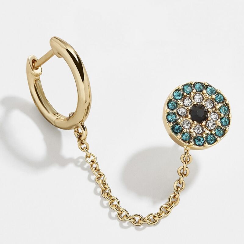 

1pc Rhinestone Ear Cuff, Gold
