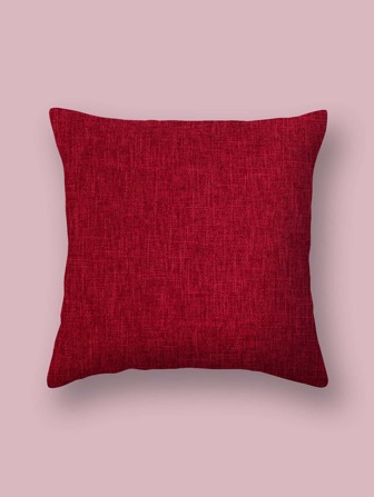 Solid Color Cushion Cover Without Filler, Simple Fabric Decorative Square Cushion Cover For Bed, Sofa