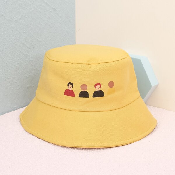 

Figure Graphic Bucket Hat, Yellow
