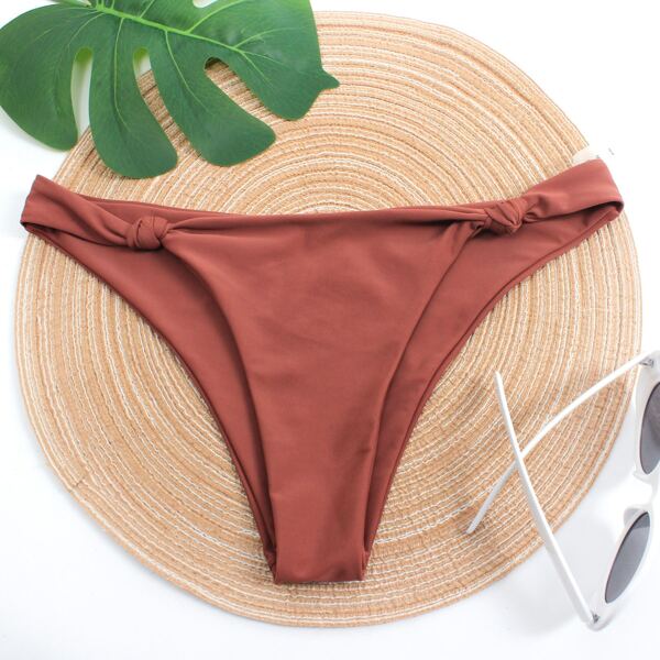 

Knot Detail Bikini Panty, Redwood