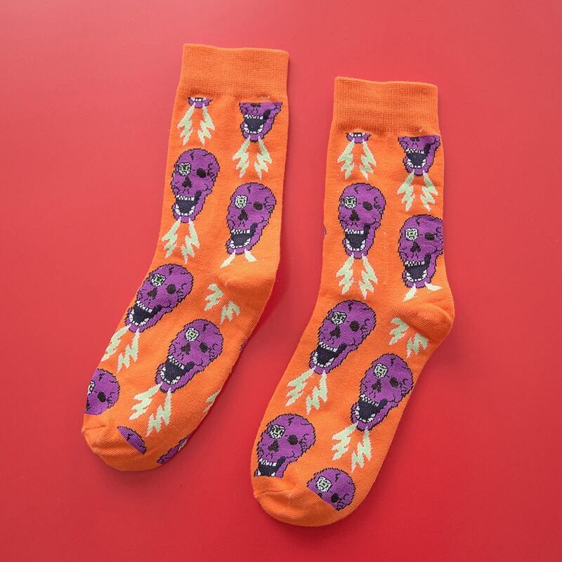 

Guys Skull Graphic Crew Socks, Multicolor