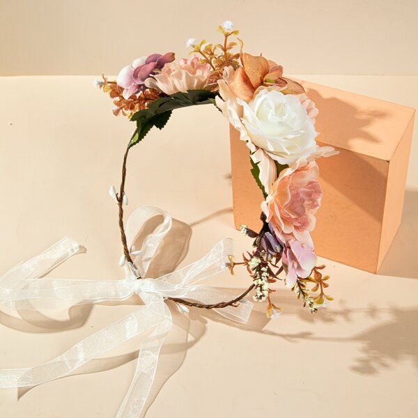 

Flower Decor Hair Band, Multicolor