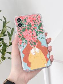 Funda de celular con estampado de niña - Multicolor - Ver 1