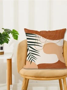 Vỏ Gối In Hình Lá, Không Làm Đầy, Vỏ Gối Phong Cách Đương Đại, Không Có Gối Chèn, Cho Ghế Sofa, Phòng Khách - Nhiều màu - Xem 3