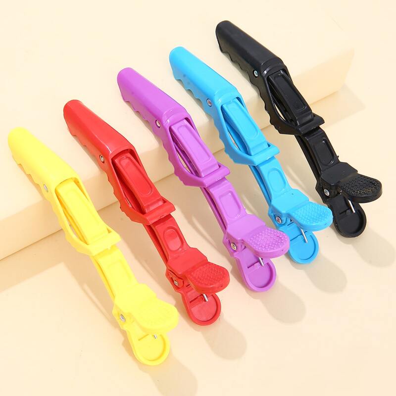 

5pcs Solid Hair Clip, Multicolor