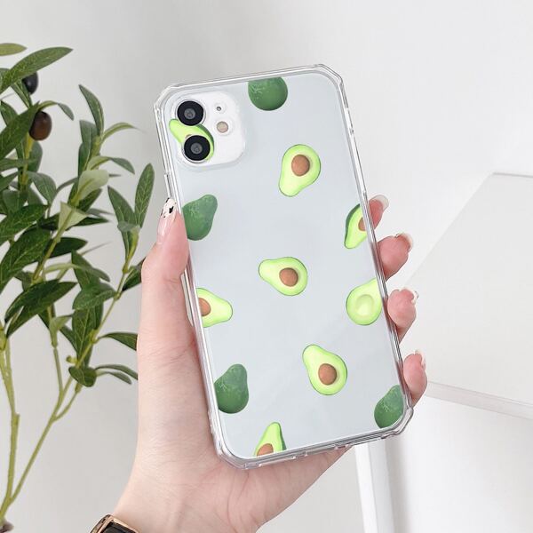

Avocado Print Phone Case, Clear
