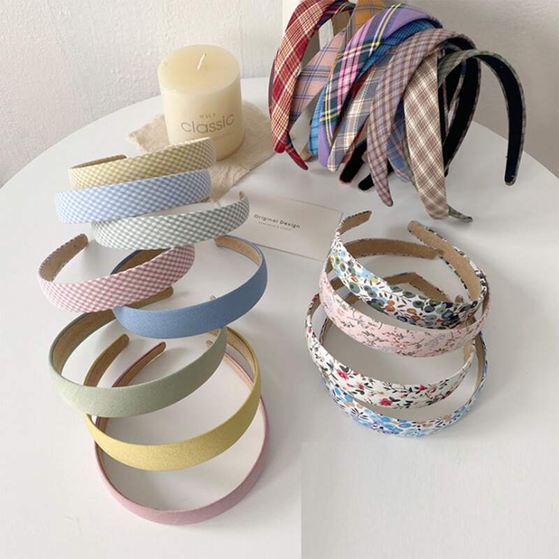 

2pcs Random Wide Headband, Multicolor