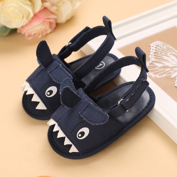 

Baby Boys Cartoon Design Slingback Sandals, Blue