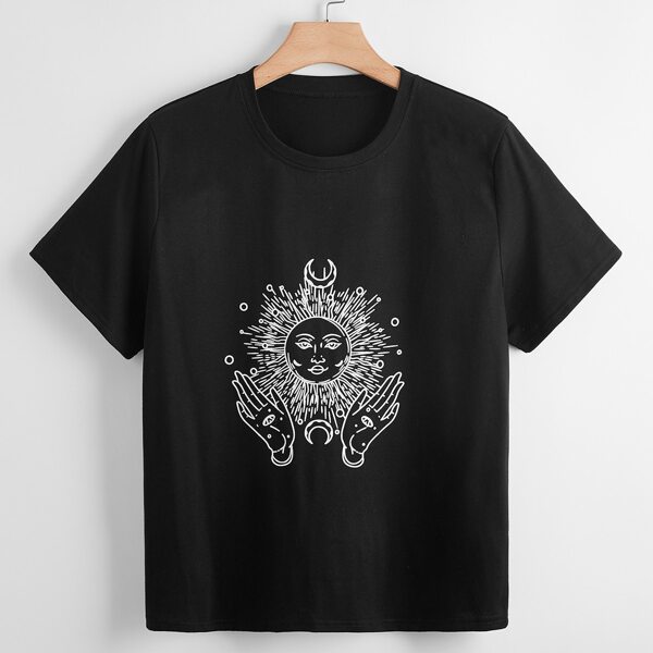 

Plus Graphic Print Tee, Black
