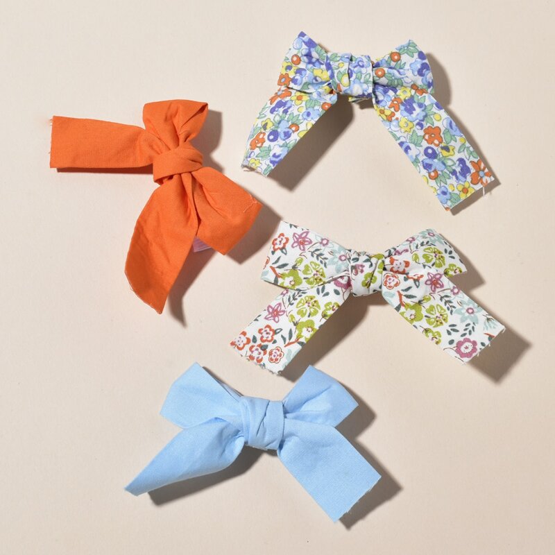 

4pcs Bow Hair Clip, Multicolor