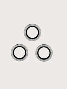 3pcs Metal Eagle Eye Phone Lens Film - Silver - View 2