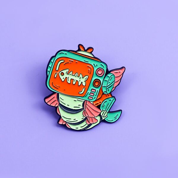 

Kids Cartoon Brooch, Multicolor