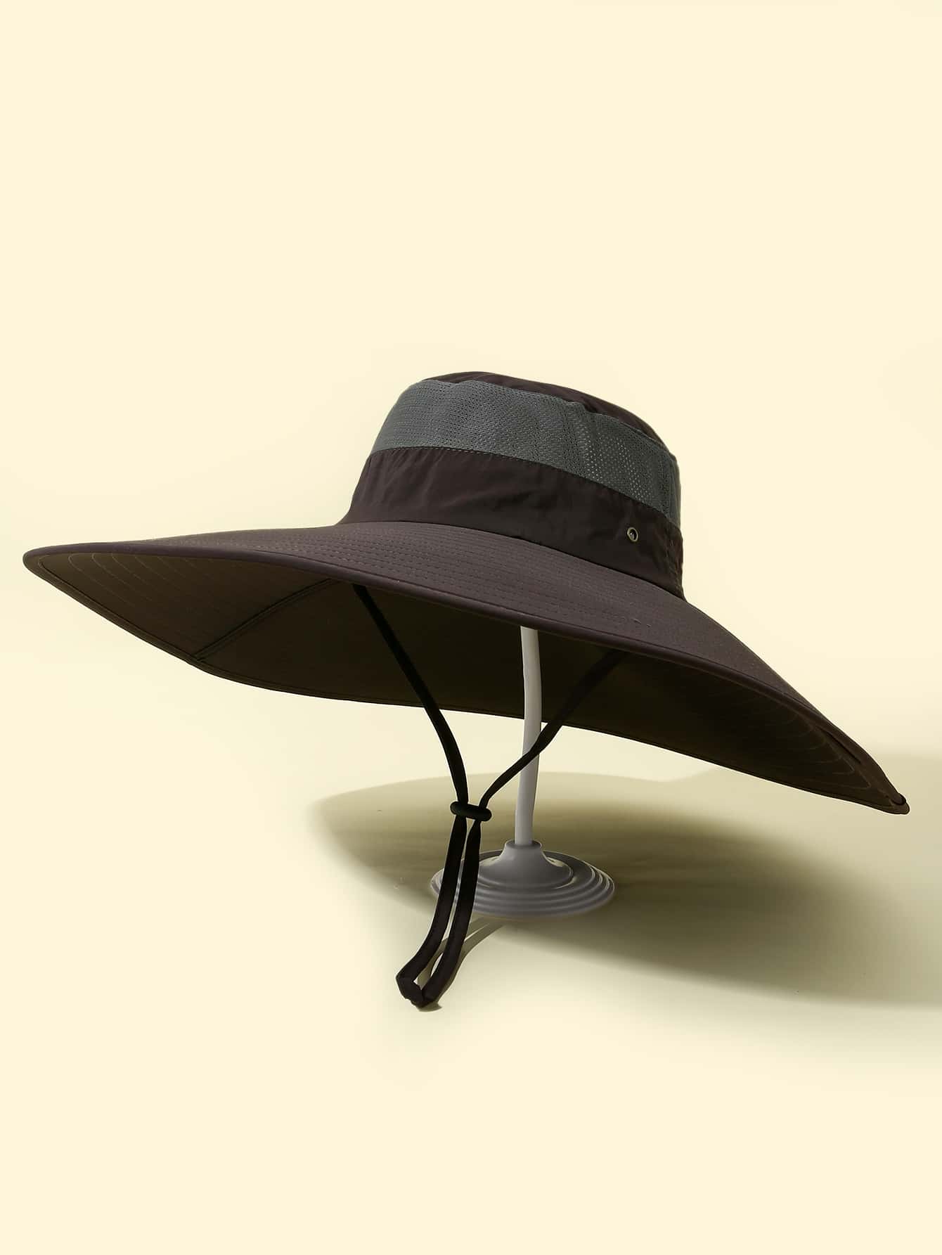 Men Wide Brim Sun Hat - Multicolor - View 1