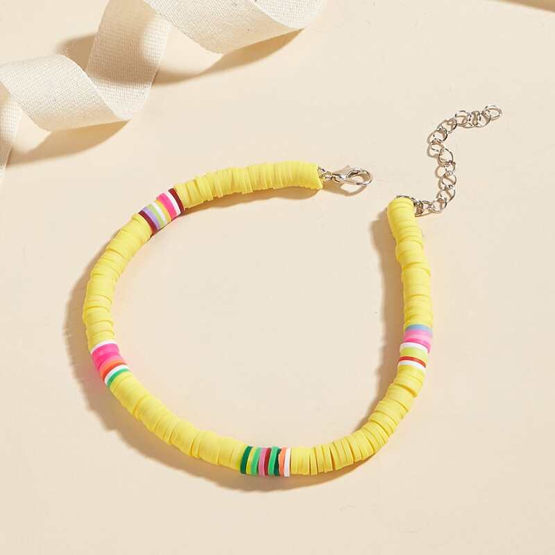 

Shell Decor Anklet, Yellow