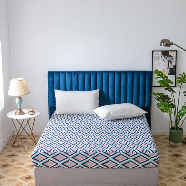 

Geometric Pattern Fitted Sheet, Multicolor