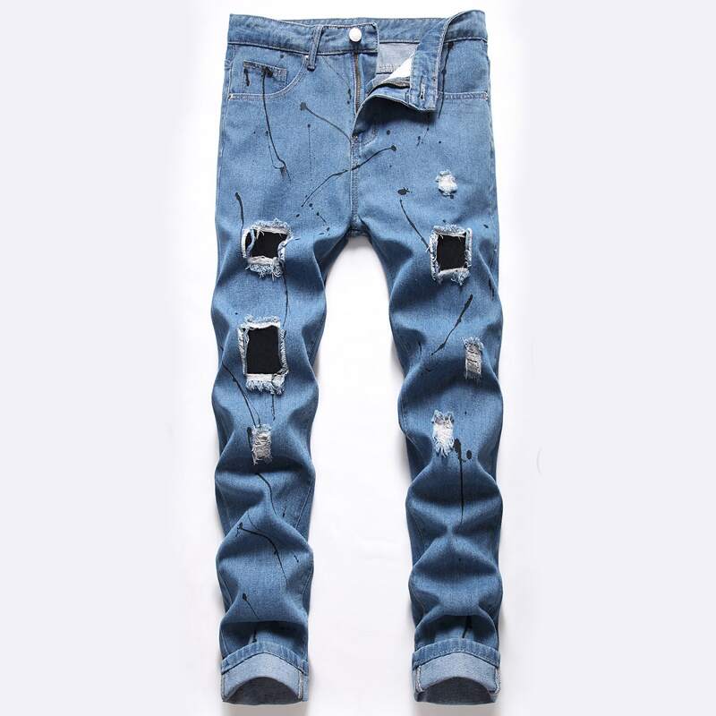 

Guys Ripped Jeans, Medium wash