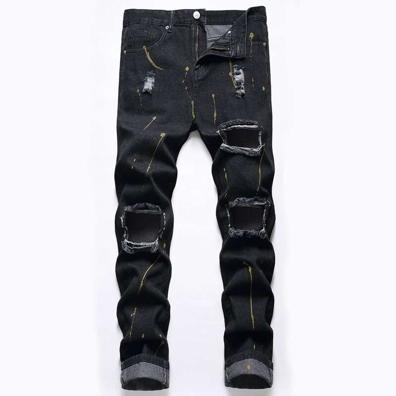 

Guys Ripped Jeans, Black