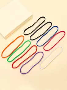 Diadema de unicolor casual, adecuada para uso diario, viajes, cumpleaños - Multicolor - Ver 2
