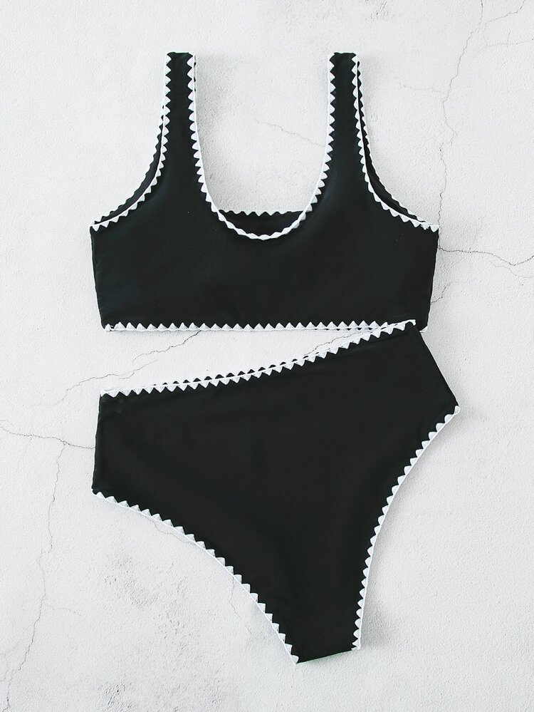 Summer Beach Whip Stitch Bikini Set