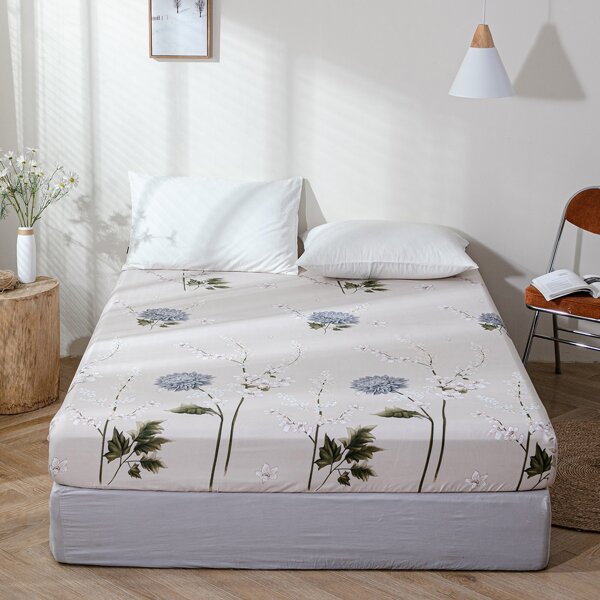 

Flower Print Fitted Sheet, Multicolor