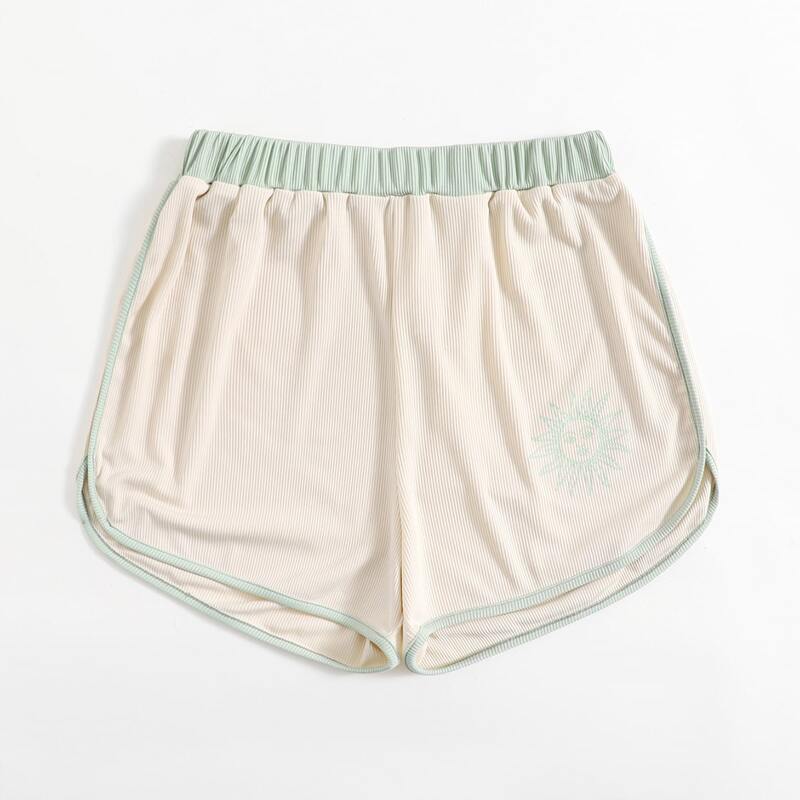 

Sun Graphic Contrast Binding Shorts, Multicolor