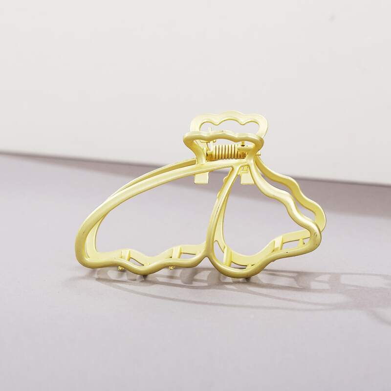 

1pc Butterfly Hair Claw, Gold